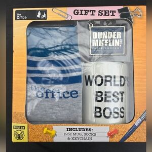The Office Blue and Gray Socks Gift Set